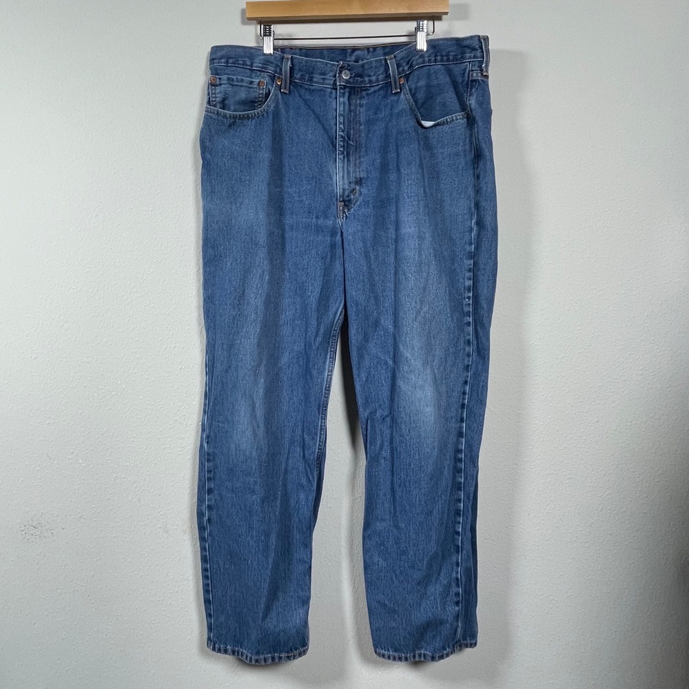 Levi's 550 Relaxed Fit Mens 40x32 Blue Excellent Tapered Leg Dad Jeans 90s Style